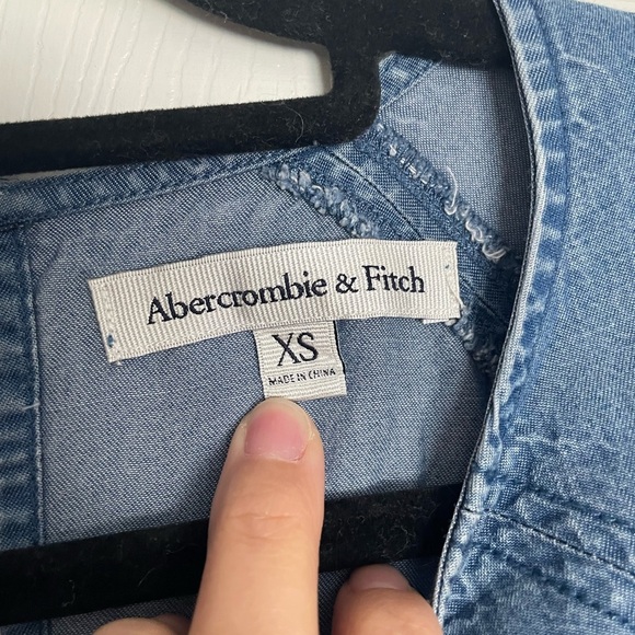Abercrombie & Fitch Denim Blue Mini Dress - Picture 3 of 8